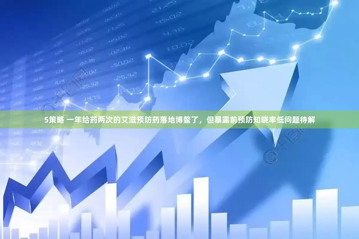 5策略 一年给药两次的艾滋预防药落地博鳌了，但暴露前预防知晓率低问题待解